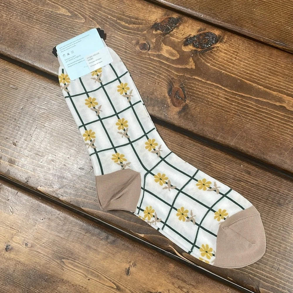 HANSEL FROM BASEL Plot Crew Socks NWT